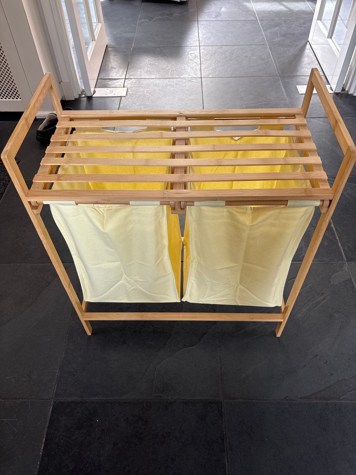 Bamboe wasmand met 2 vakken - 73x64x33 cm, Ophalen, Nieuw
