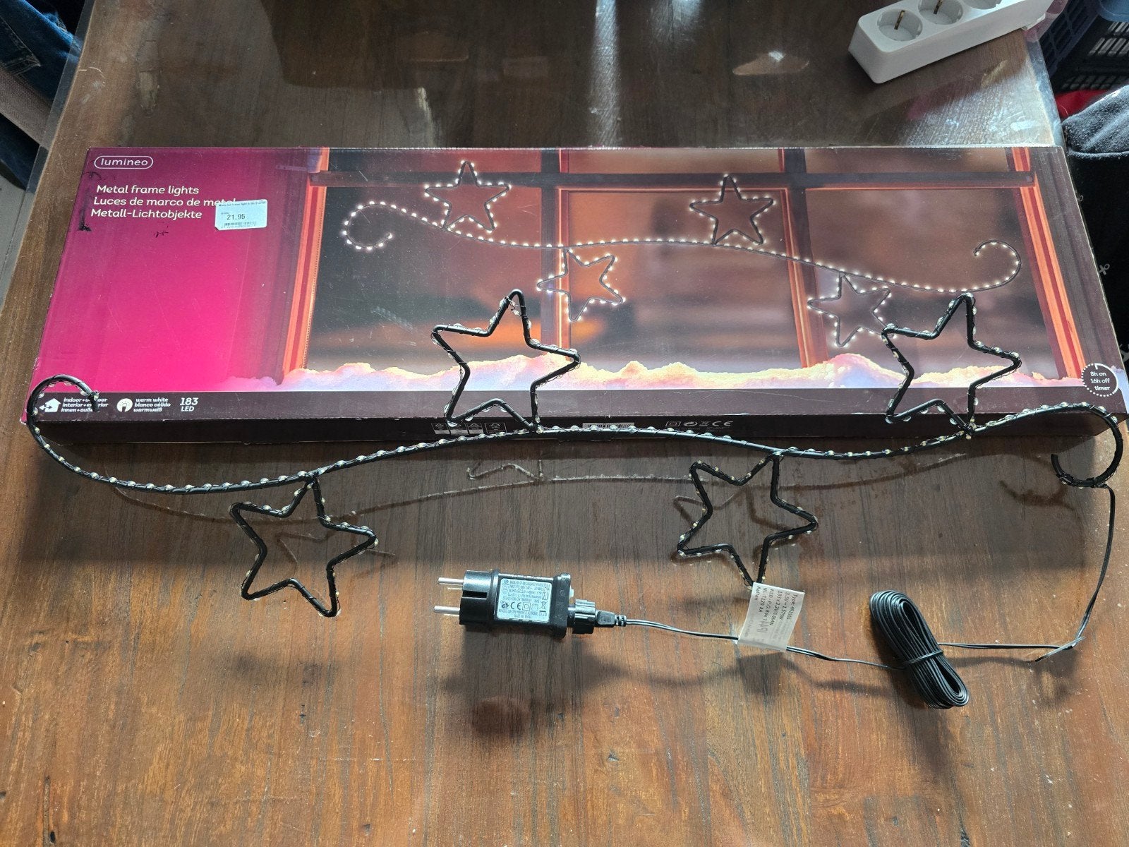 Lumineo Metalen Sterren Lichtketting - Kerstverlichting, Diversen, Kerst, Ophalen of Verzenden, Nieuw