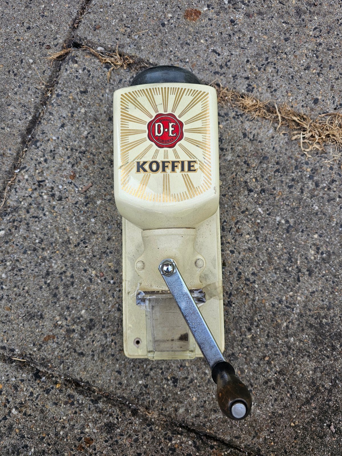 Vintage Douwe Egberts wandkoffiemolen, Ophalen of Verzenden