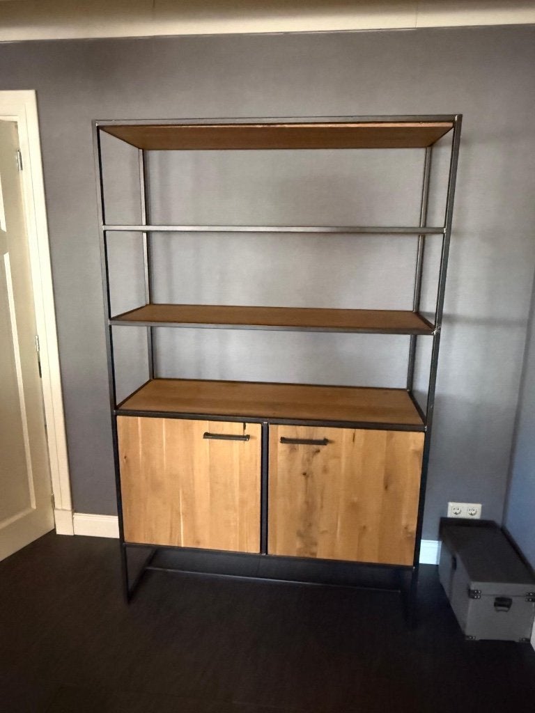 Mooie industriële kast 120x190x46 cm, Ophalen, Gebruikt