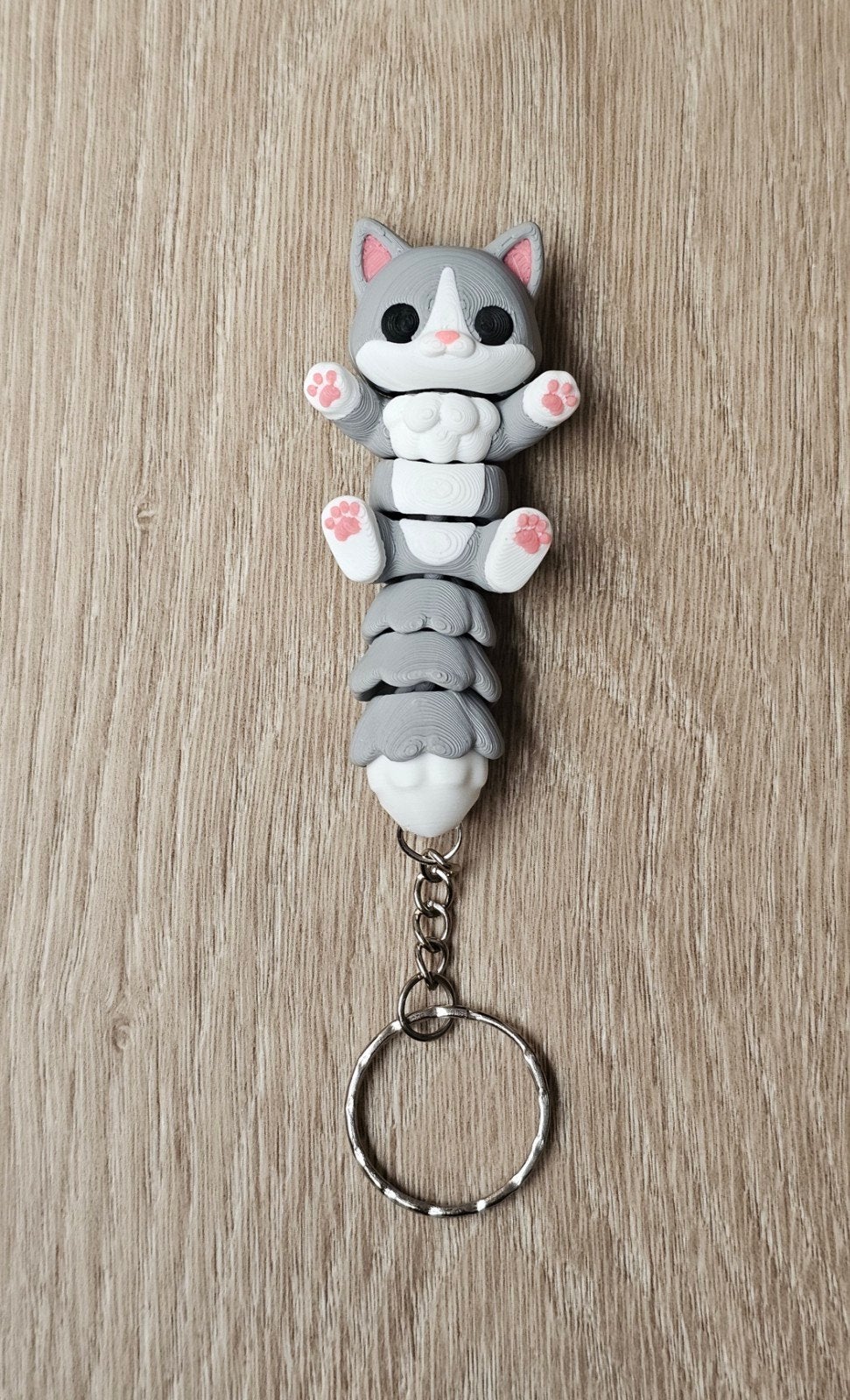 3D geprinte sleutelhanger kat, Ophalen of Verzenden, Nieuw, Dier of Natuur