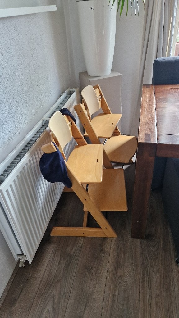 Stokke kinderstoelen tripp trapp, Kinderen en Baby's, Kinderstoelen, Ophalen, Gebruikt, Meegroeistoel, Aanschuifbaar