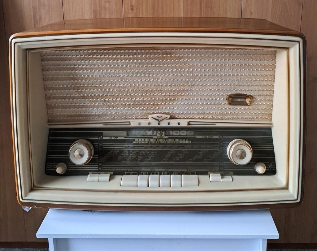 Retro Erres radio KY586 - Vintage buizenradio, Ophalen, Gebruikt, Radio