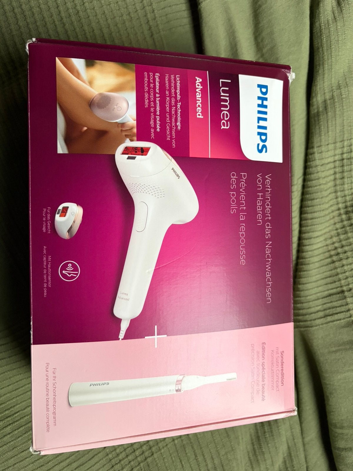 Philips Lumea Advanced laser ontharing en trimmer, Ophalen of Verzenden, Gebruikt, Scheren en Epileren