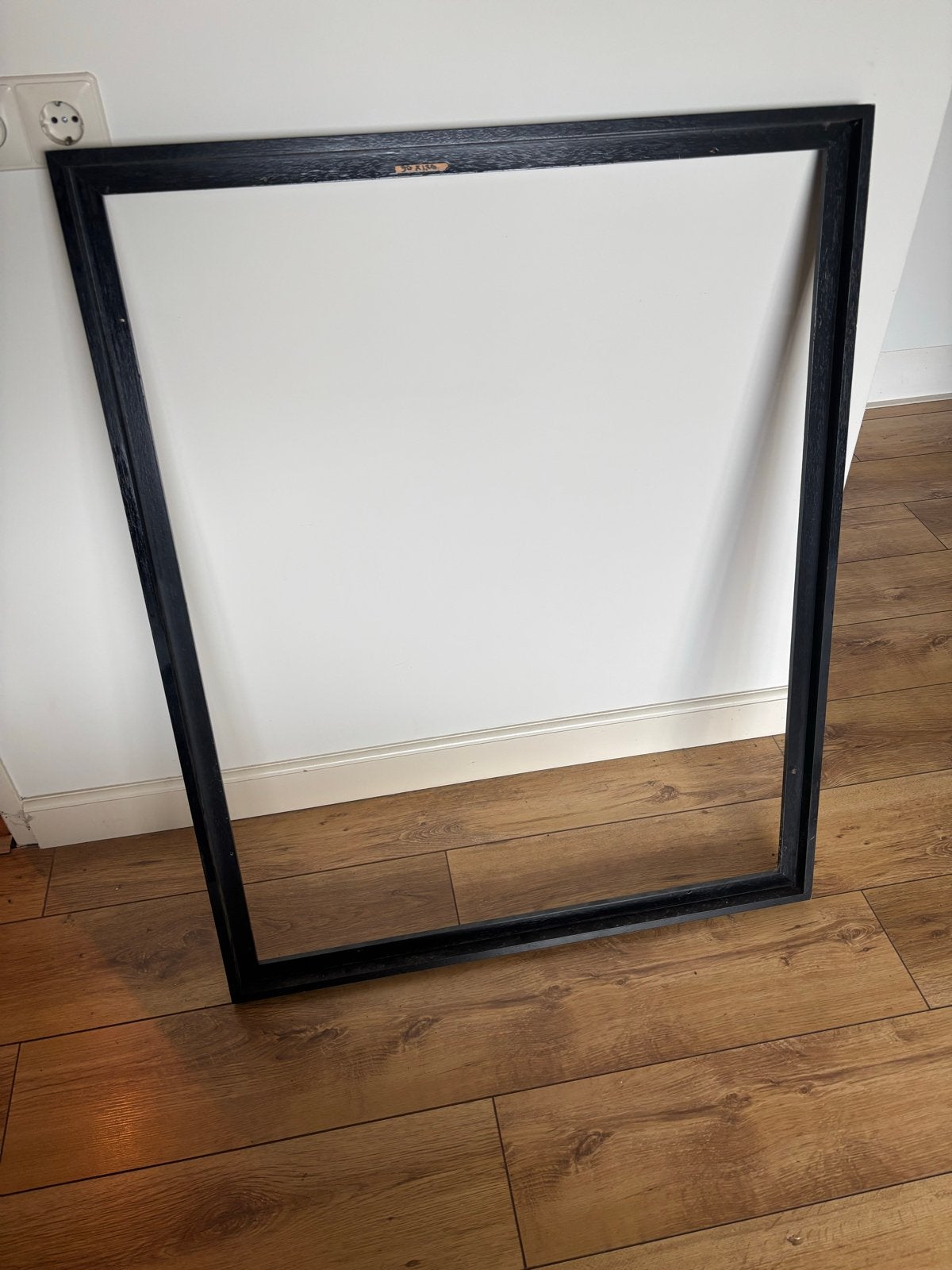 Grote zwarte baklijst gebruikt 80x100x1 cm, Ophalen, Gebruikt, Fotolijst, Hout