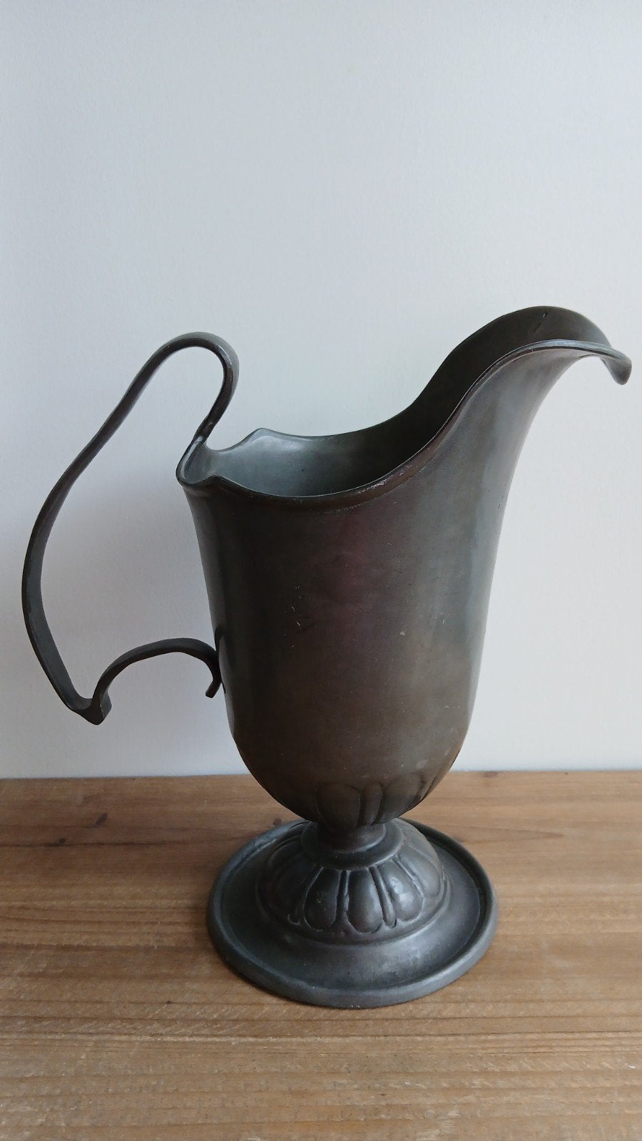 Antieke tinnen kan met sierlijke details, Antiek en Kunst, Ophalen