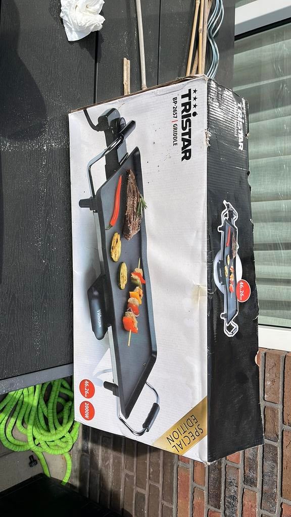 Tristar bakplaat, 1x gebruikt, Witgoed en Apparatuur, Grillplaten, Ophalen, Zo goed als nieuw