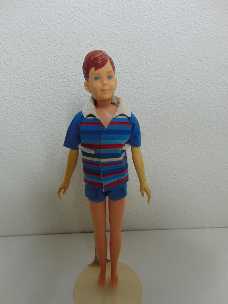 vintage Barbie Mattel Ricky pop uit 1965, Verzamelen, Poppen, Ophalen of Verzenden, Gebruikt, Pop