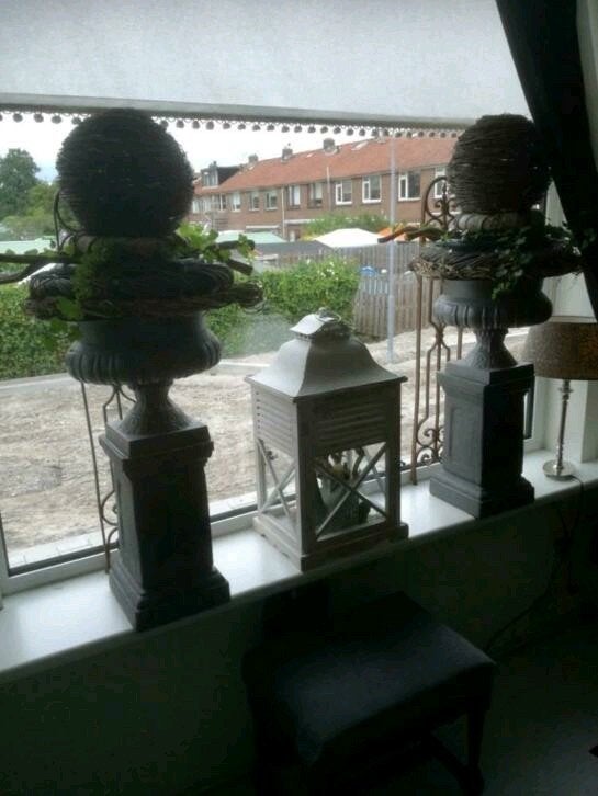 Set oude gietijzeren tuinvazen planten schalen bloempotten, Tuin en Terras, Tuinvazen, Ophalen