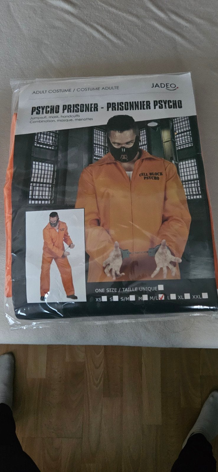 Halloween Kostuum Gevangene Oranje Overall, Ophalen of Verzenden, Zo goed als nieuw, Halloween, Kleding