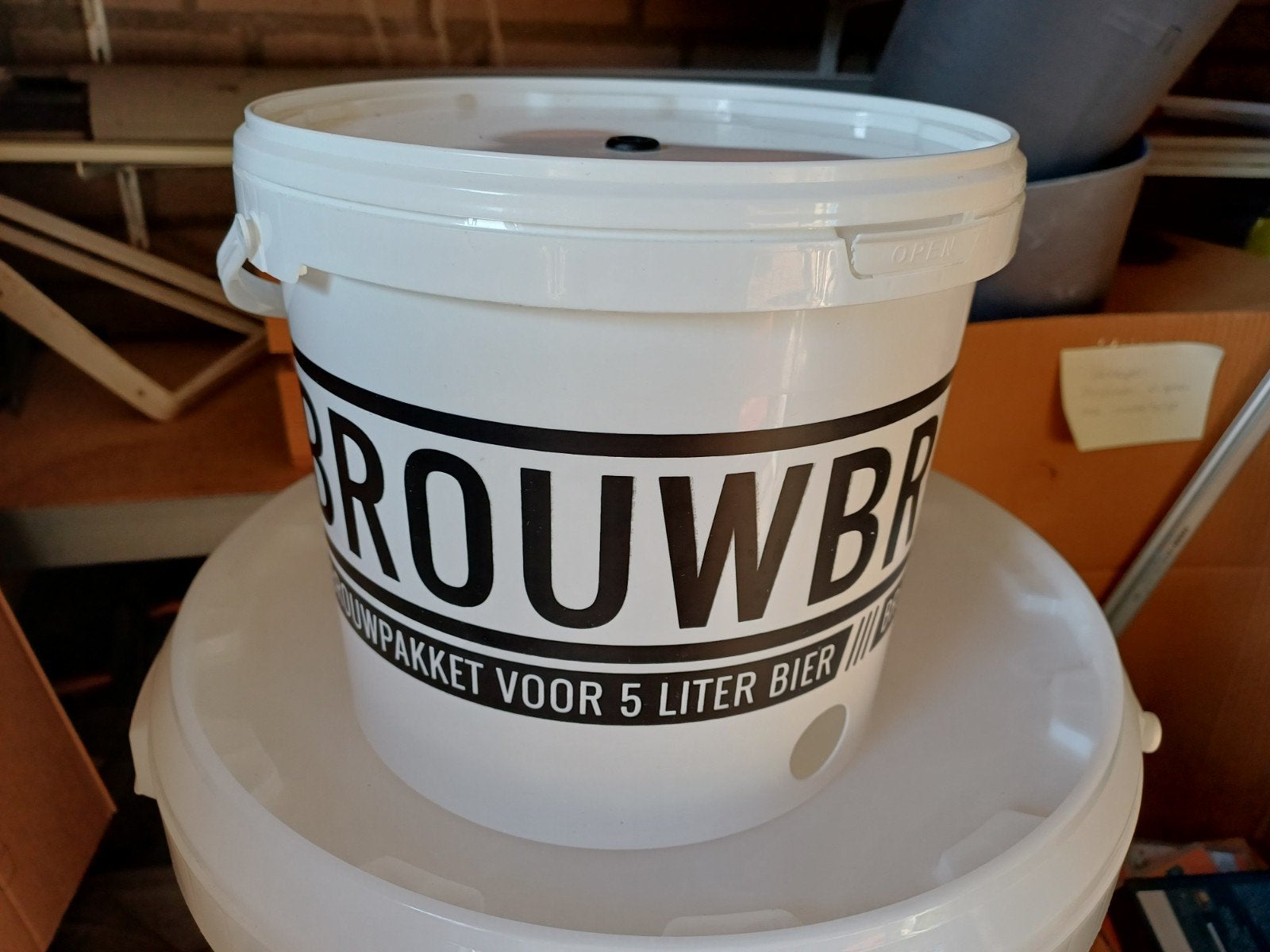 Brouwemmer voor 5 liter bier, Ophalen of Verzenden, Gebruikt