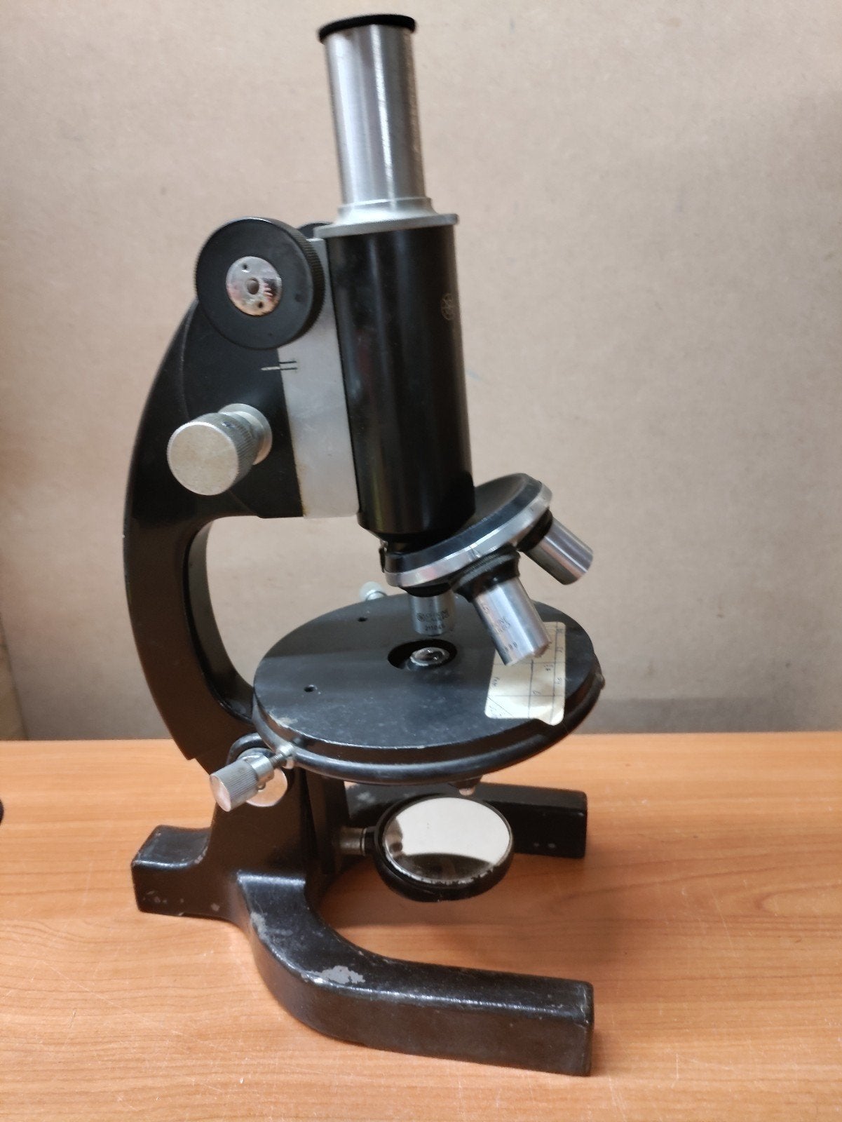 Vintage Officine Galileo Biologische Microscoop met Koffer, Ophalen, Gebruikt, Minder dan 400x, Biologische microscoop