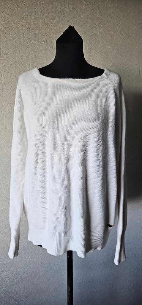 Josh V Witte Trui met Open Rug - Maat M (10924), Kleding | Dames, Maat 38/40 (M), Wit, Ophalen of Verzenden, Josh V