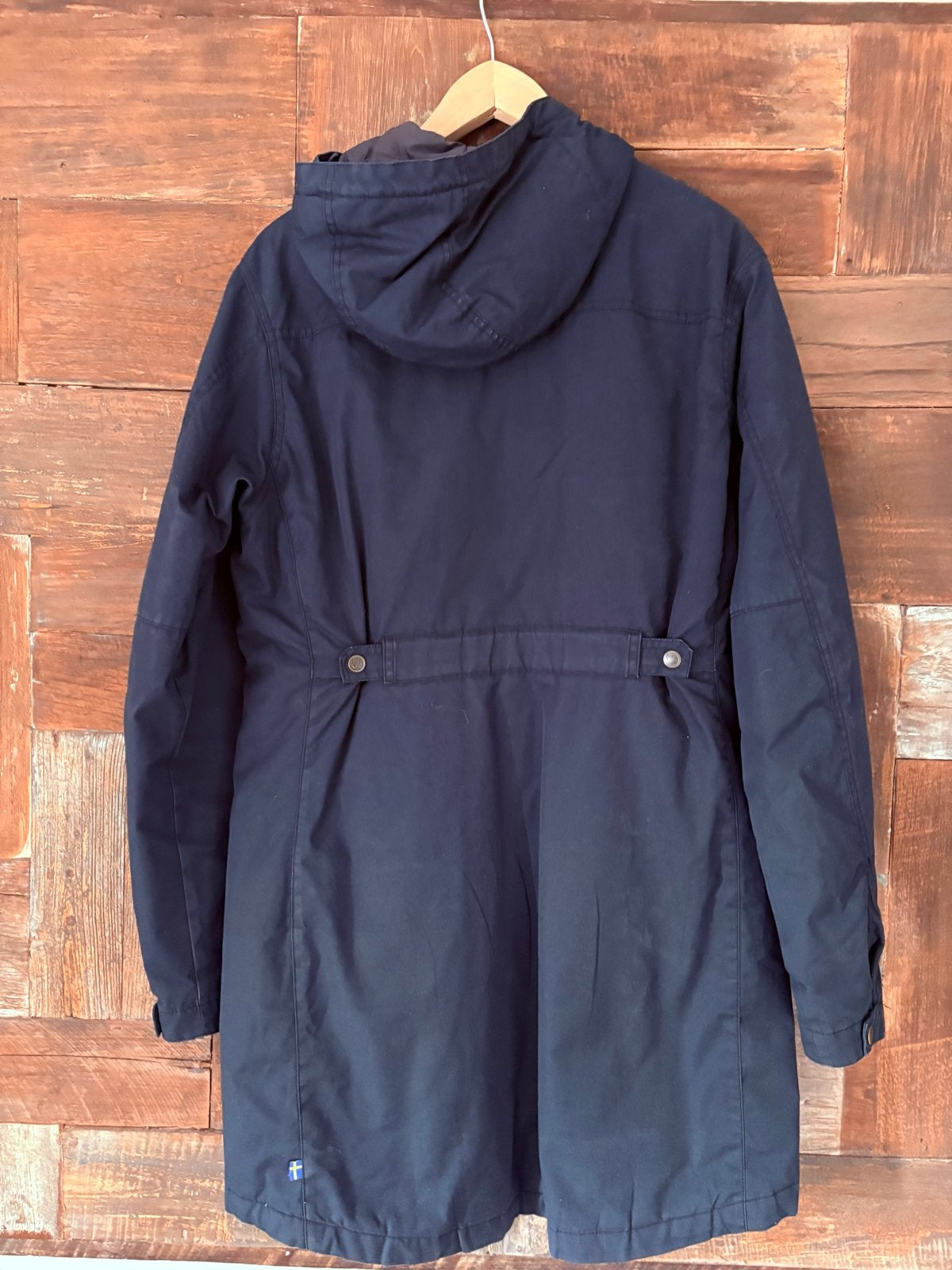 Fjällräven Parka Blauw Maat XL - Ziet er nog prima uit, Kleding | Dames, Jassen | Winter, Ophalen of Verzenden, Gedragen, Maat 42/44 (L)