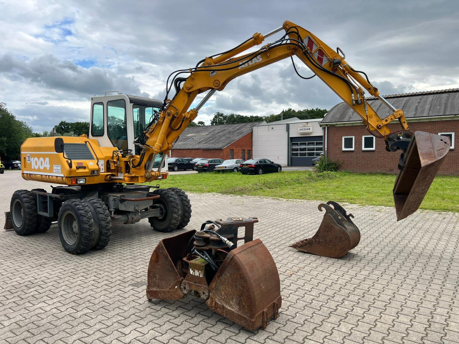 Atlas 1004 Mobiele Graafmachine | Bouwjaar 2000 | Stelgiek, Zakelijke goederen, Machines en Bouw | Kranen en Graafmachines, Ophalen