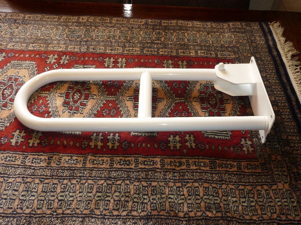 Steunbeugel wc voor senioren 60 cm lang in nieuw staat, Ophalen of Verzenden, Zo goed als nieuw, Wit, Toilet-accessoire