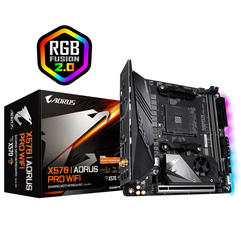 Gigabyte Aorus X570 I PRO WIFI Moederbord, DDR4, Ophalen of Verzenden, Zo goed als nieuw, Mini-ITX
