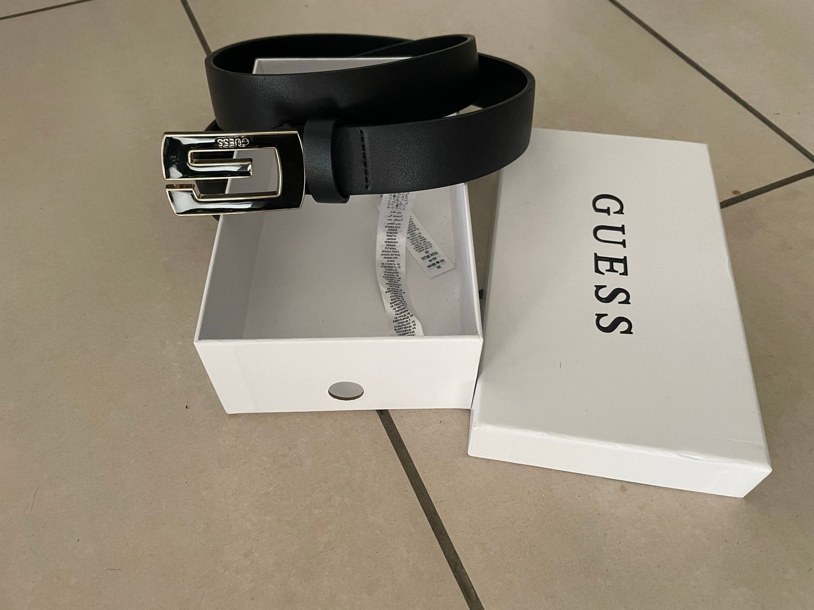 Guess ceintuur zwart nieuw in doos, Ophalen, Nieuw, Zwart