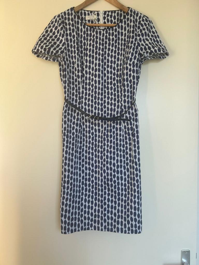 Apanage Jurkje Blauw met Witte Stippen maat 36, Blauw, Ophalen of Verzenden, Zo goed als nieuw, Apanage