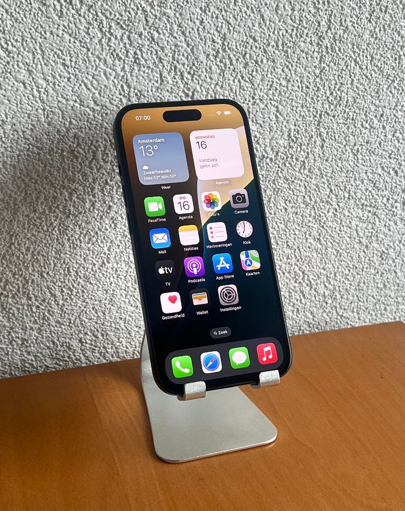 Apple iPhone 15 128GB Zwart | Garantie | Nette staat, 128 GB, IPhone 15, Zwart, Refurbished