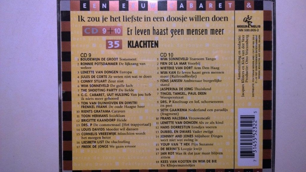 Ik Zou Je Het Liefste In Een Doosje Willen Doen (CD 9 & 10), Ophalen of Verzenden, Zo goed als nieuw, Album