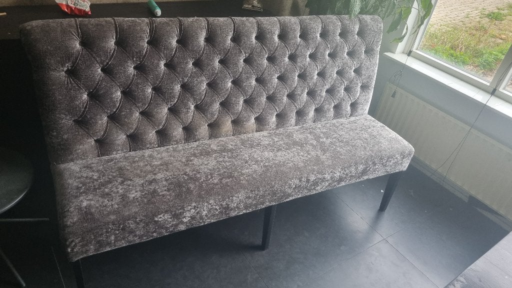 Eetkamer bank croco 1.80m, Ophalen, Minder dan 75 cm, 150 tot 200 cm, Croco stof