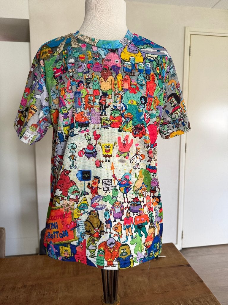 Spongebob shirt nieuwstaat maat S DW, Meerkleurig, Ophalen of Verzenden, Zo goed als nieuw, Korte mouw
