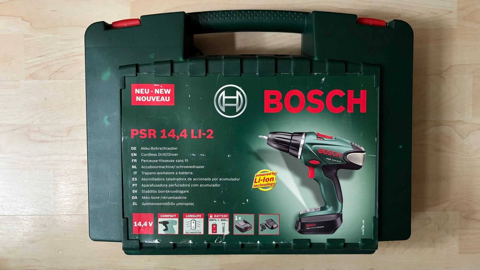 Bosch PSR 14,4 LI-2 Accuboormachine, Gebruikt, Variabele snelheid, Verzenden, Boor- en Schroefmachine
