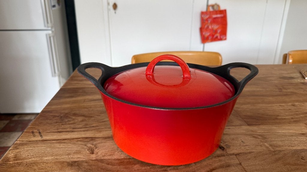 Hackman gietijzeren braadpan en/of wok, Huis en Inrichting, Keuken | Potten en Pannen, Ophalen, Zo goed als nieuw, Gietijzer, Wok