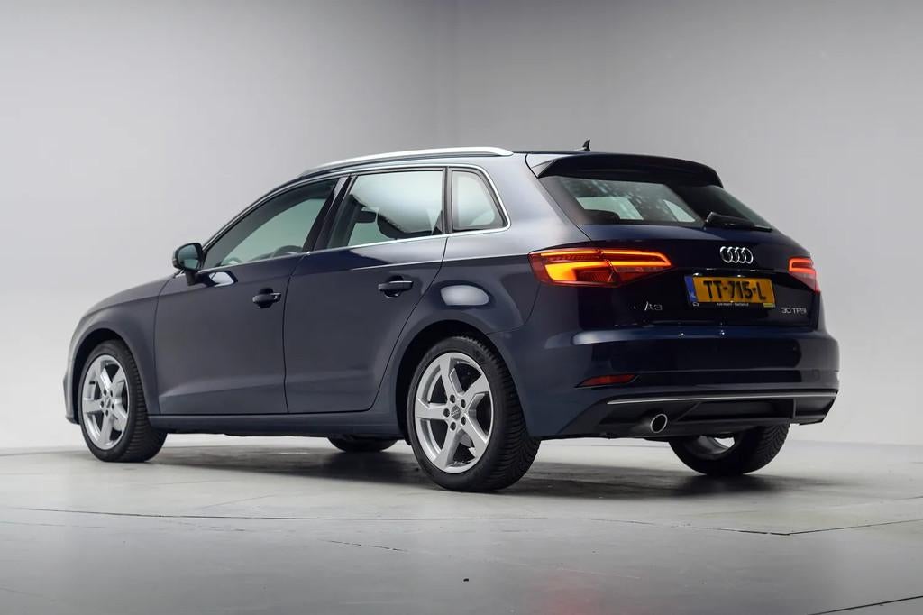 Audi A3 30 TFSI Sport Edition Aut. [ Navi Sportstoelen LED ], Gebruikt, Blauw, 116 pk, Origineel Nederlands