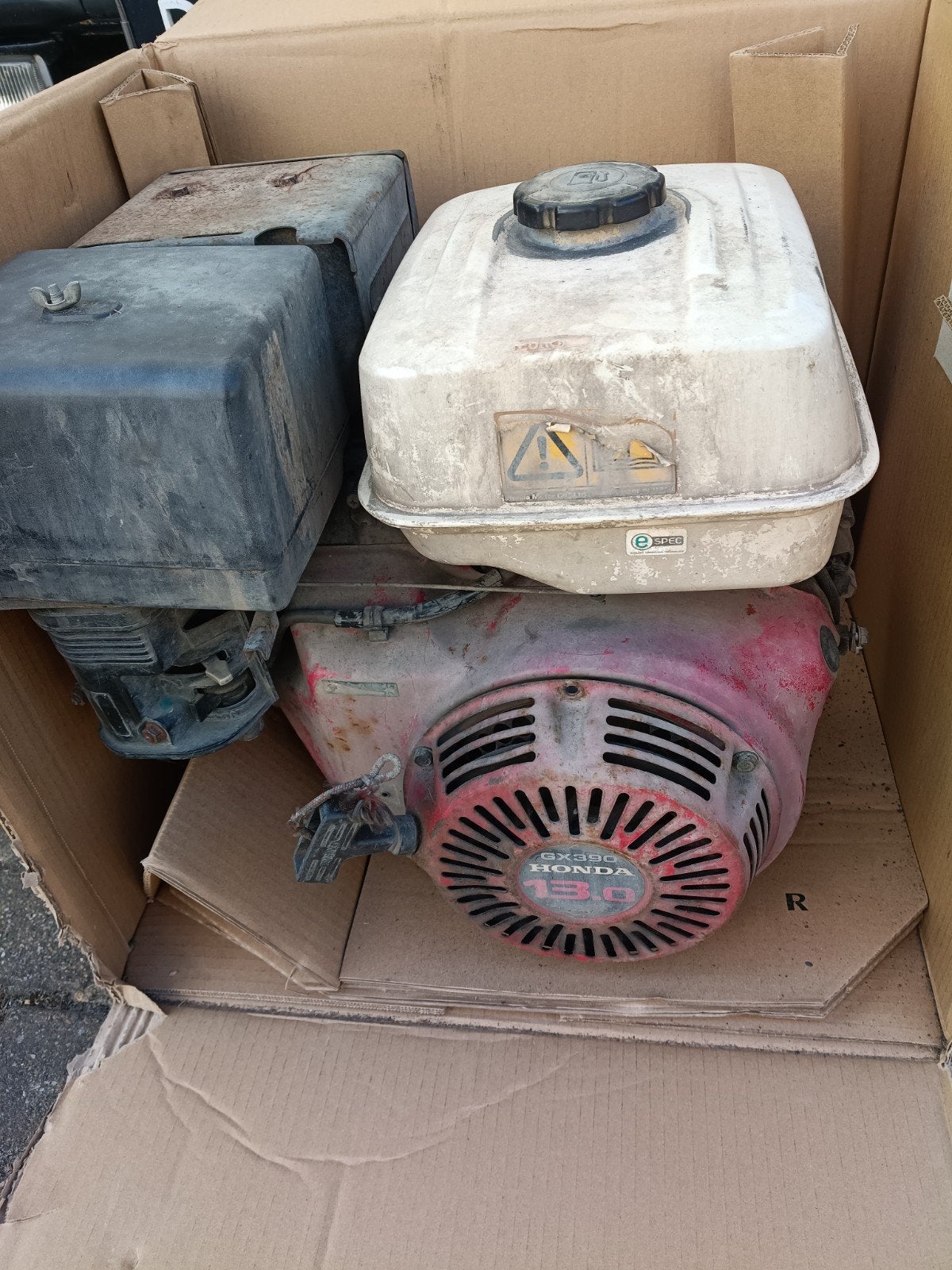 Honda GX 390, draait niet., Doe-het-zelf en Verbouw, Motoren, Ophalen, Gebruikt, Benzinemotor, 1800 rpm of meer