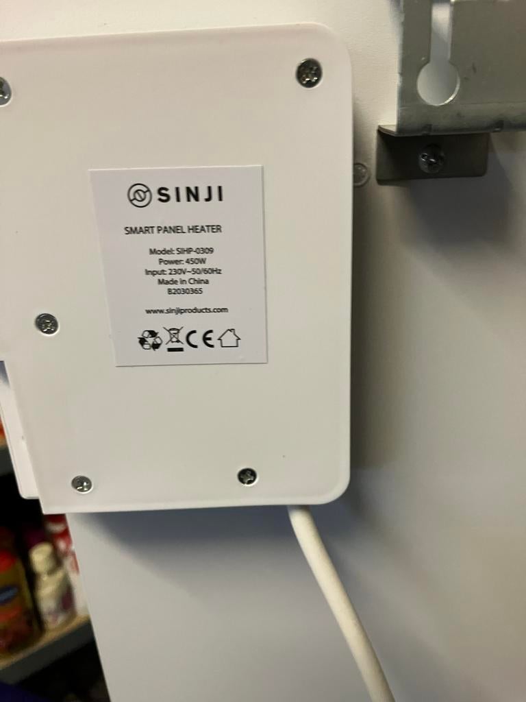 Sinji Smart Paneelverwarming - 450W, 30 tot 80 cm, Radiator, Minder dan 60 cm, Ophalen of Verzenden