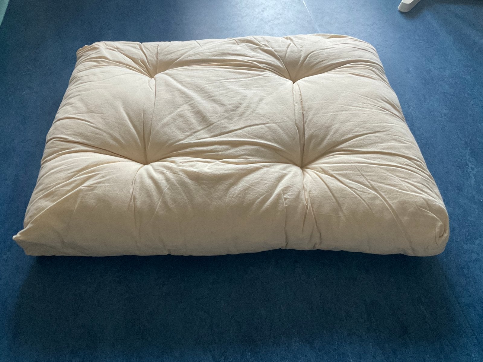 Zabuton groot kussen meditatiemat eco katoen Yogitri 70x90cm, Ophalen, Zo goed als nieuw, Yogamat