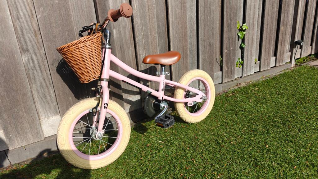 Pelikaan kinderfiets/loopfiets met zijwieltjes, Ophalen, Gebruikt, Kinderfiets, Pelikaan