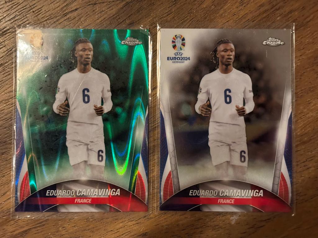 Eduardo Camavinga Topps Chrome UEFA Euro 2024 Kaarten, Verzamelen, Sportartikelen en Voetbal, Ophalen of Verzenden, Zo goed als nieuw