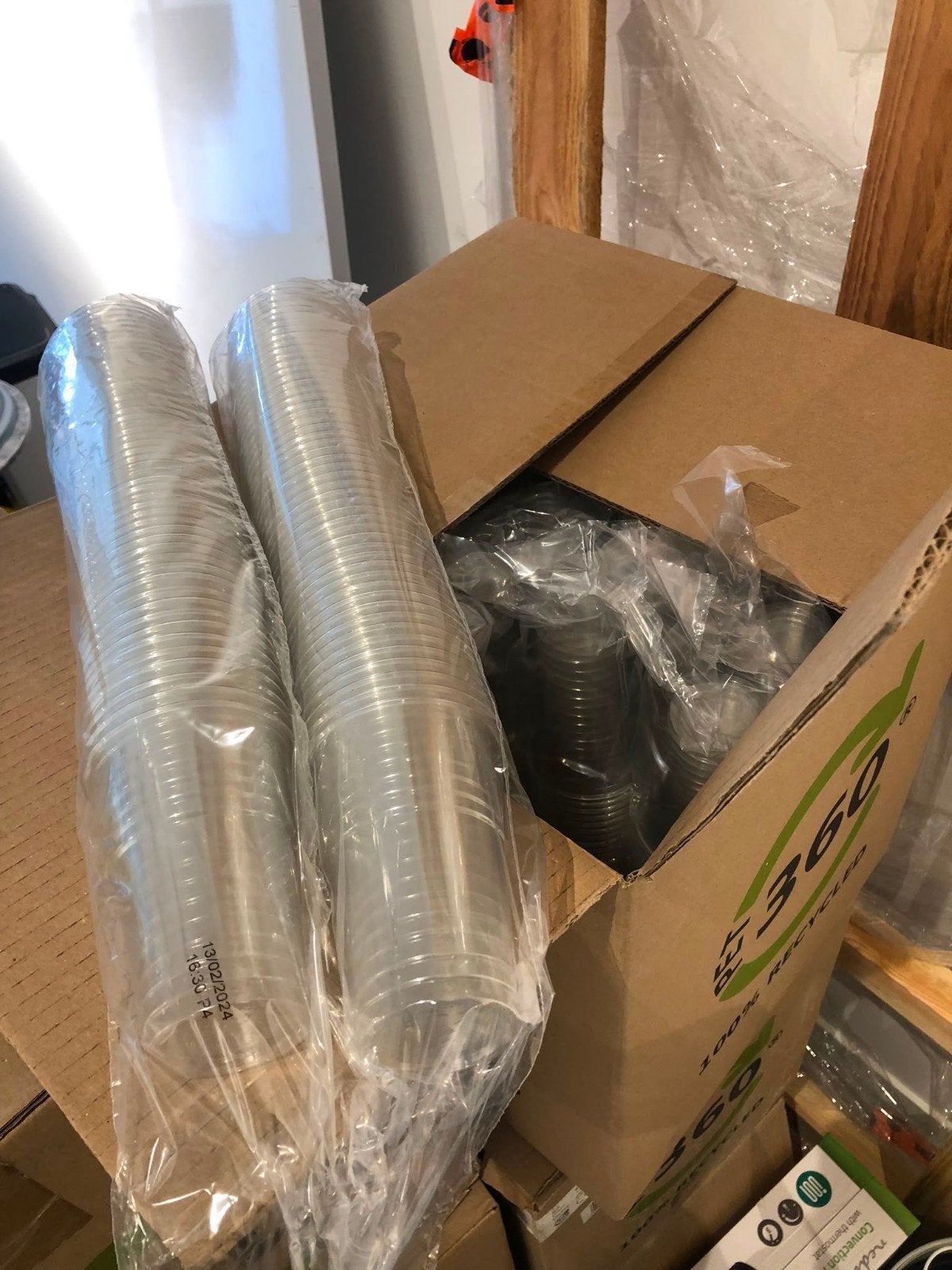 6x Doos Plastic Bekers van 1250 stuks, Ophalen, Nieuw