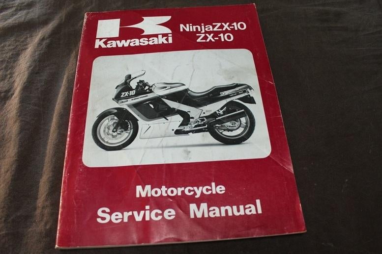 Kawasaki Ninja ZX-10 1988 motorcycle service manual ZXT00-B1, Ophalen of Verzenden, Kawasaki