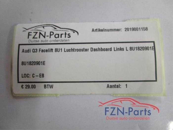 Luchtrooster Dashboard Audi Q3 (22735958), Ophalen of Verzenden, Gebruikt
