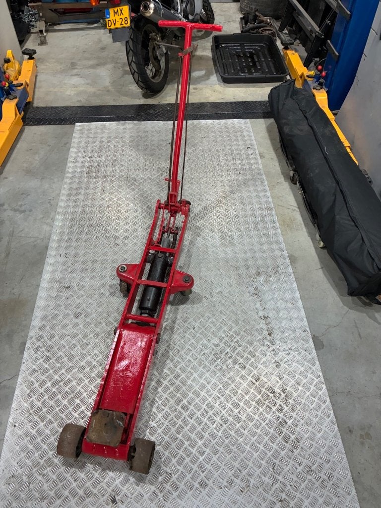 Grote klassieke garage krik, Ophalen, Gebruikt, Hydraulisch, Garagekrik