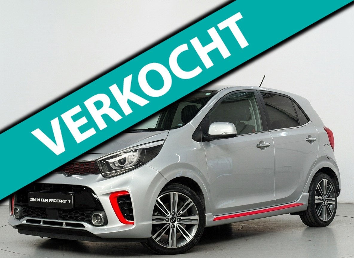 Kia Picanto 1.0 CVVT / GT-Line / Carplay / Leder / Stoelverw, Voorwielaandrijving, Dealer onderhouden, Gebruikt, Origineel Nederlands