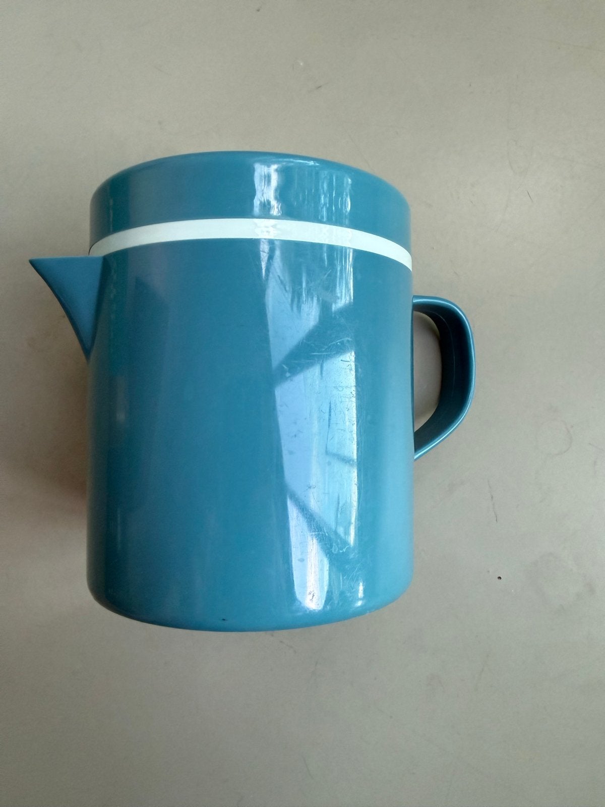 Vintage Melitta 2-70 filter koffie set in  blauw plastic, Gebruikt, Overige modellen, Gemalen koffie, Ophalen of Verzenden
