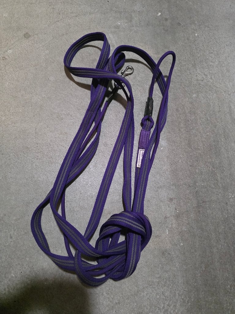 Longeer touw paars, Ophalen, Paars, Zo goed als nieuw, Cob