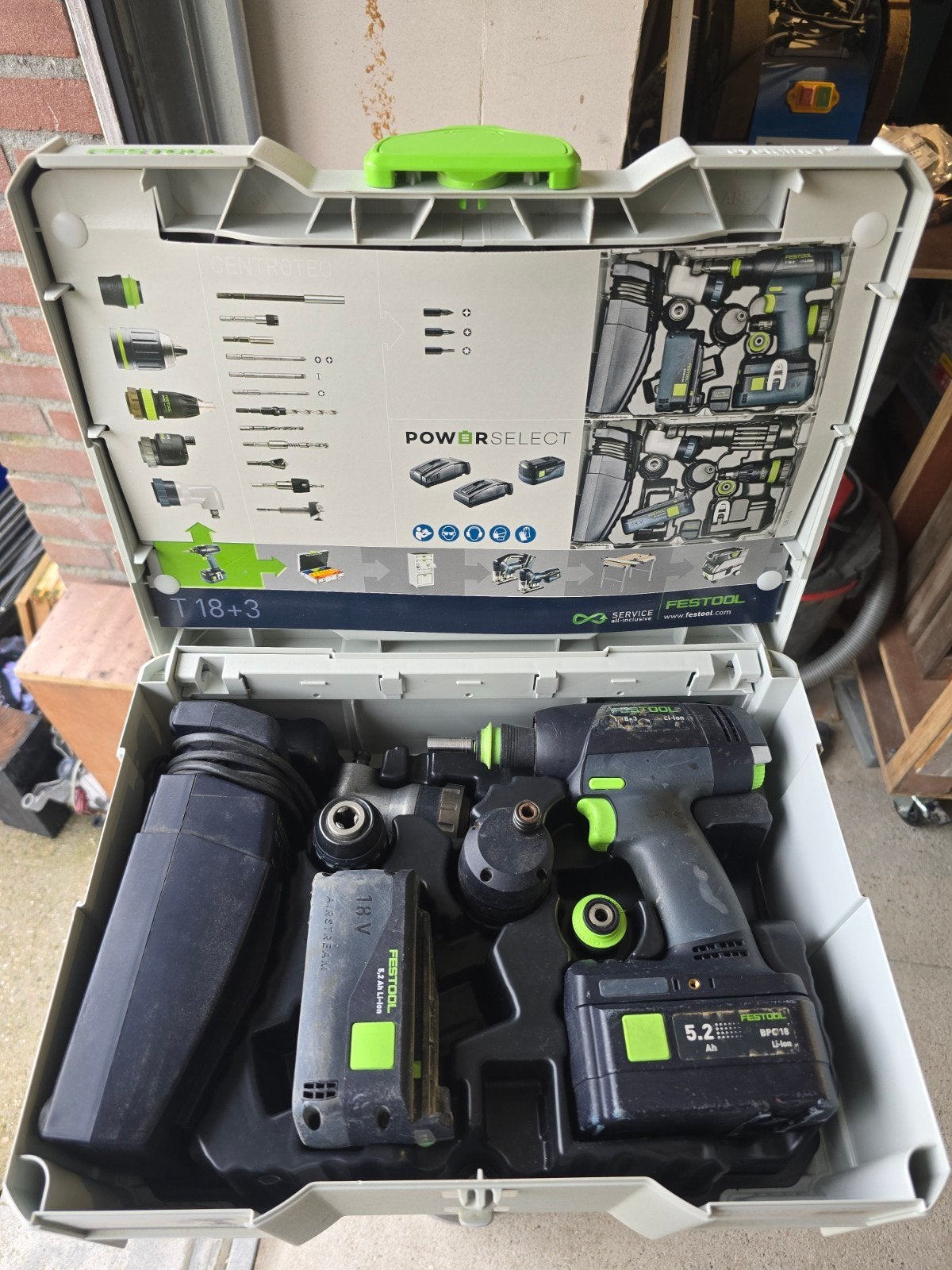 Festool T 18+3 LI 5,2 Accuboormachine, Doe-het-zelf en Verbouw, Gereedschap | Boormachines, Zo goed als nieuw, Boor- en Schroefmachine