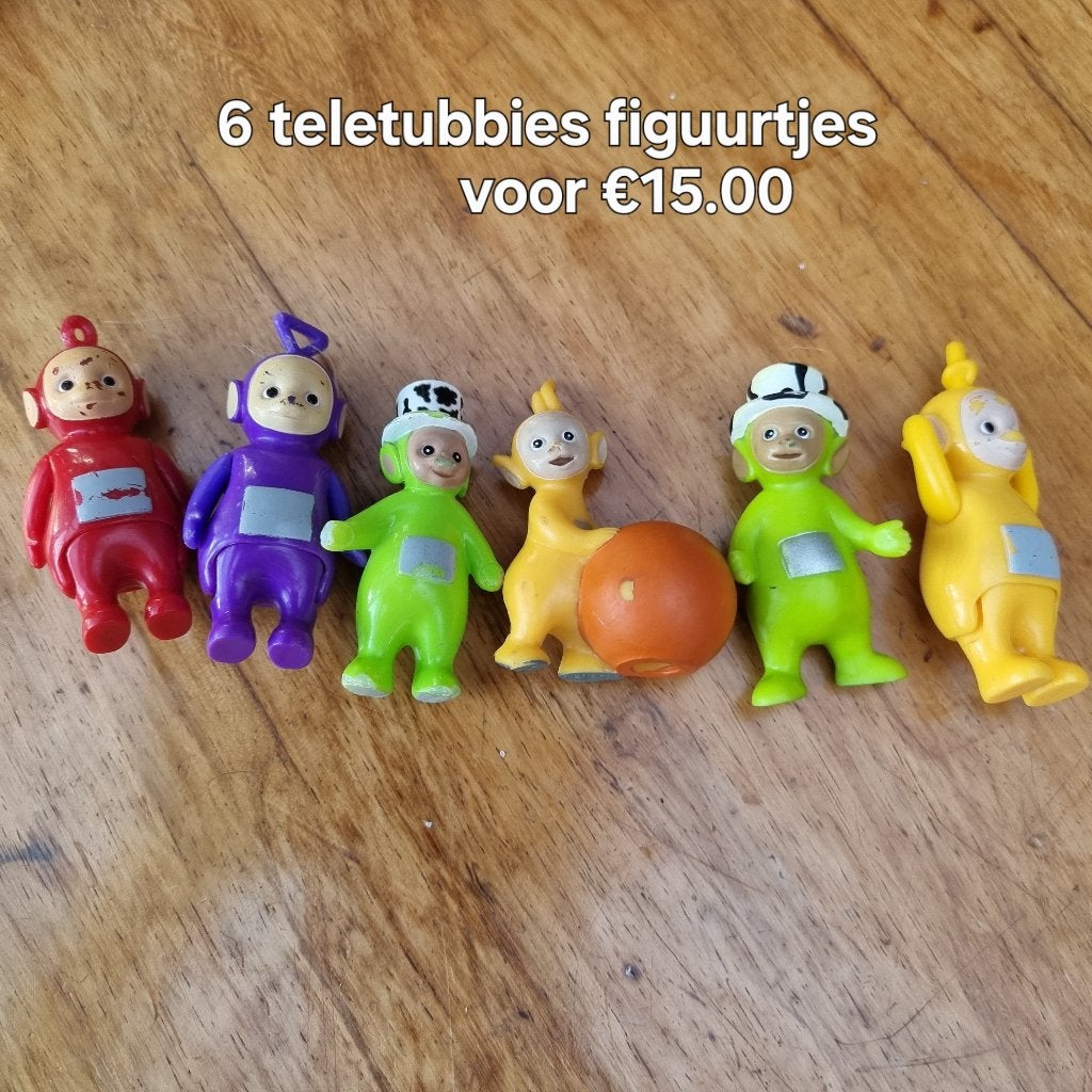 Teletubbies figuurtjes 6 stuks, Ophalen of Verzenden, Gebruikt
