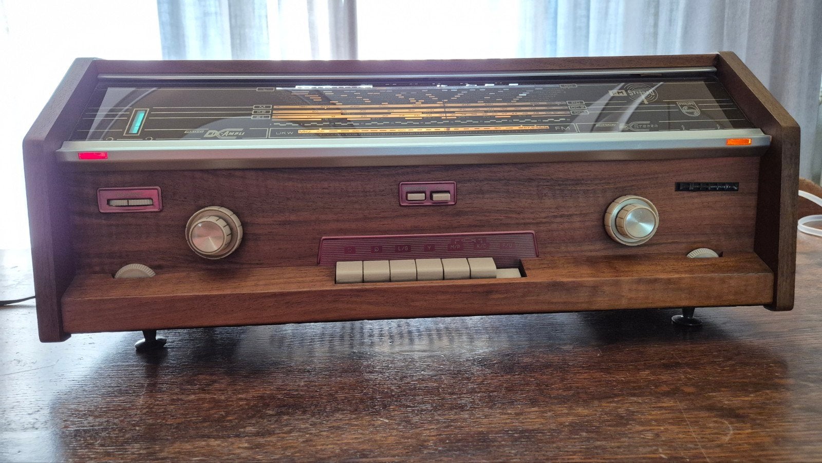 Vintage Philips B5X34A/54 Buizenradio - Werkend, Ophalen, Gebruikt, Radio