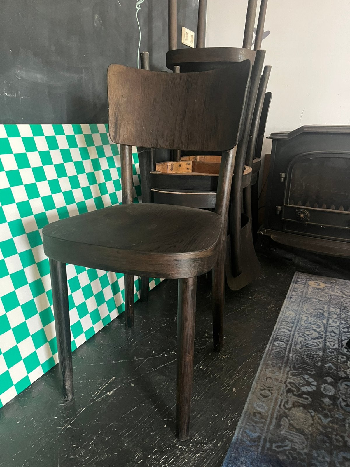 Thonet stoelen 8stuks, Ophalen, Gebruikt, Twee, Bruin