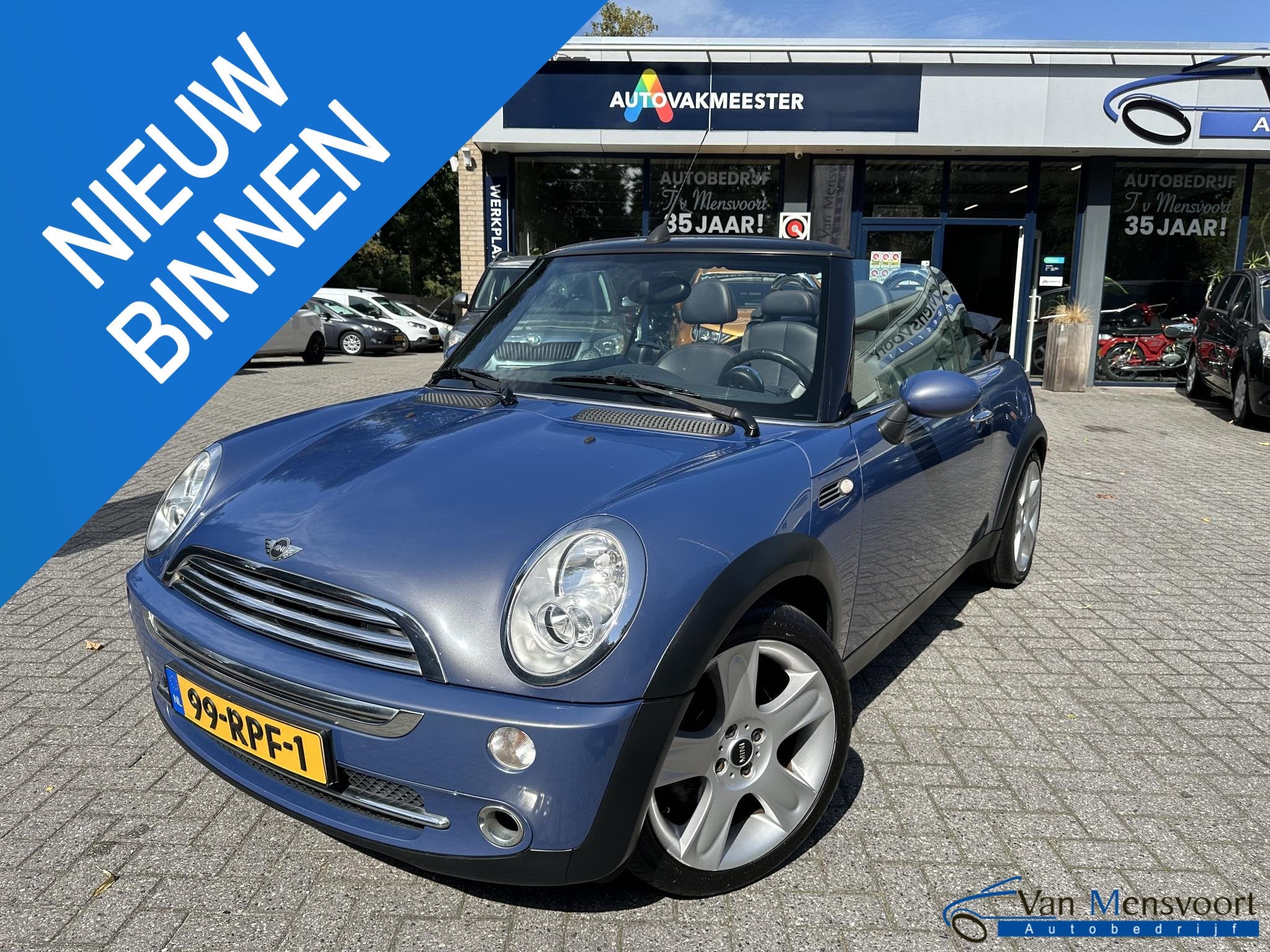 MINI Cabrio 1.6 Cooper Chili Airco|Leder|Harman-Kardon|Stoel, Auto's, Voorwielaandrijving, Gebruikt, 4 cilinders, 116 pk