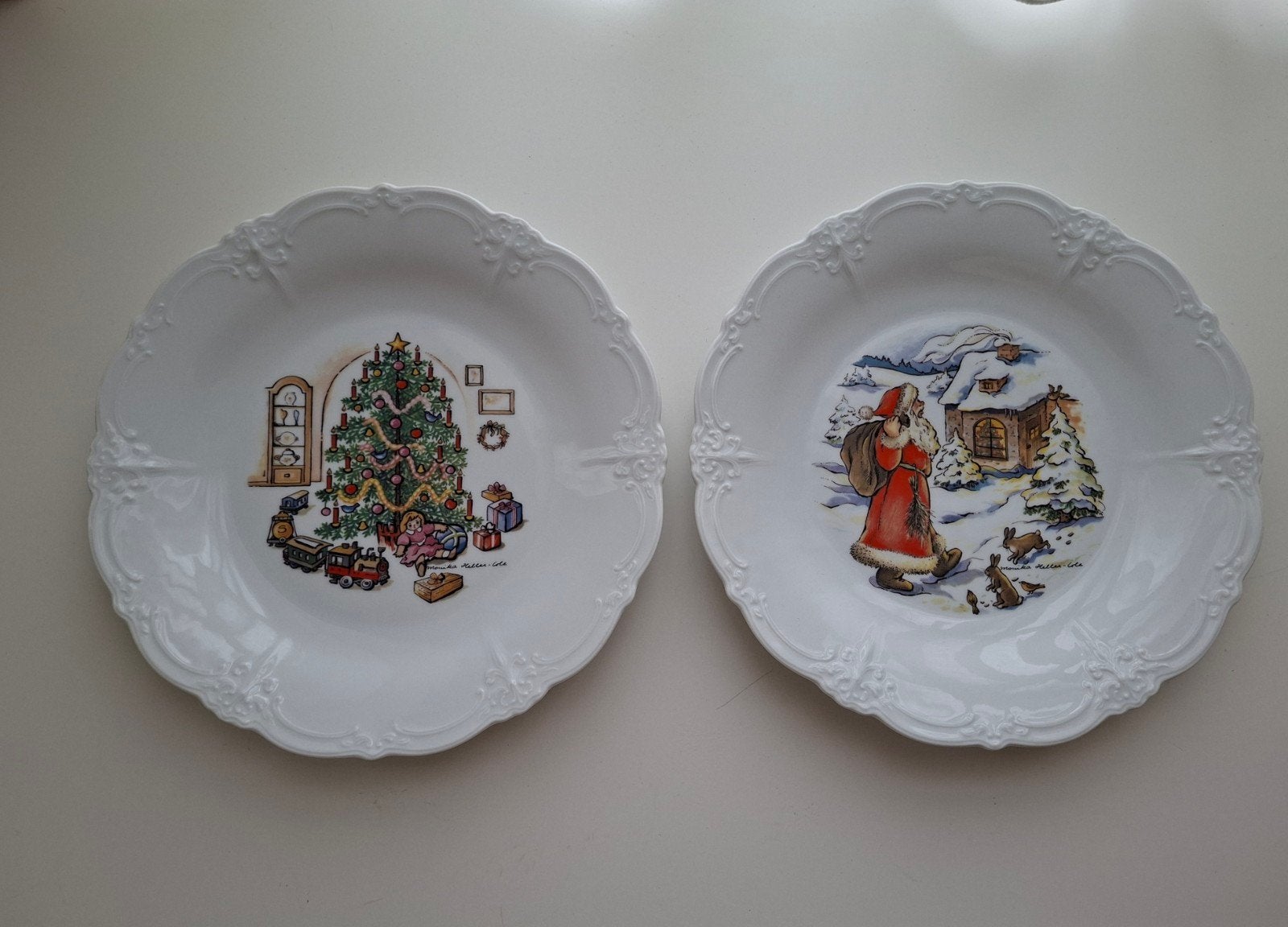 Tirschenreuth Bavaria Baronesse kerstborden, Overige merken, Klassiek, Ophalen of Verzenden, Zo goed als nieuw