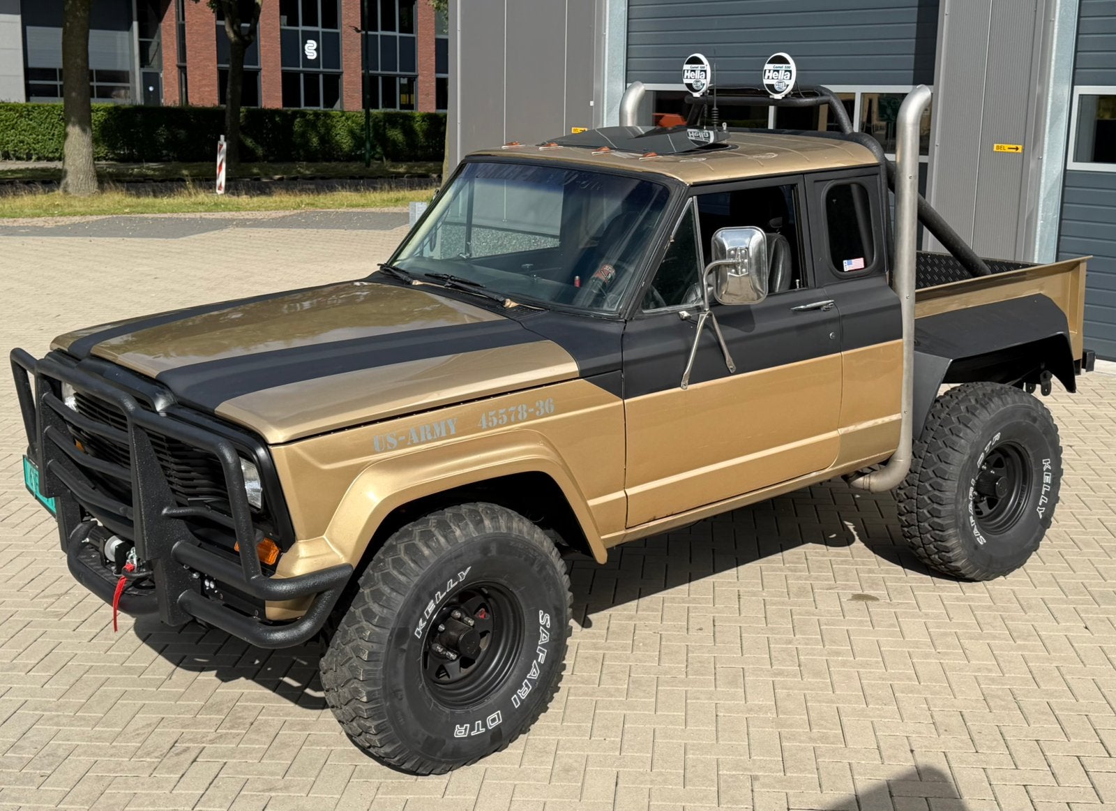 ‼️JEEP CHEROKEE CHIEF 5.9 V8 PICK-UP LTD 4X4 OLDTIMER ‼️, Automaat, Bruin, 2500 kg, Leder