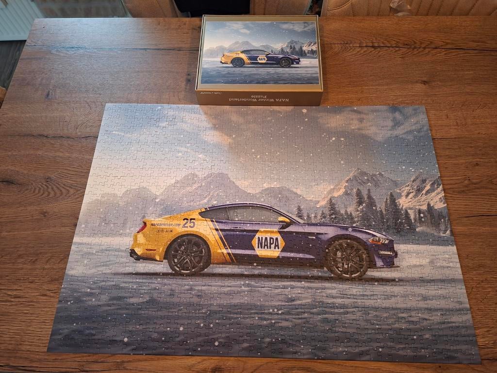 Napa racewagen puzzel. 1000 stuks., Ophalen of Verzenden, 500 t/m 1500 stukjes